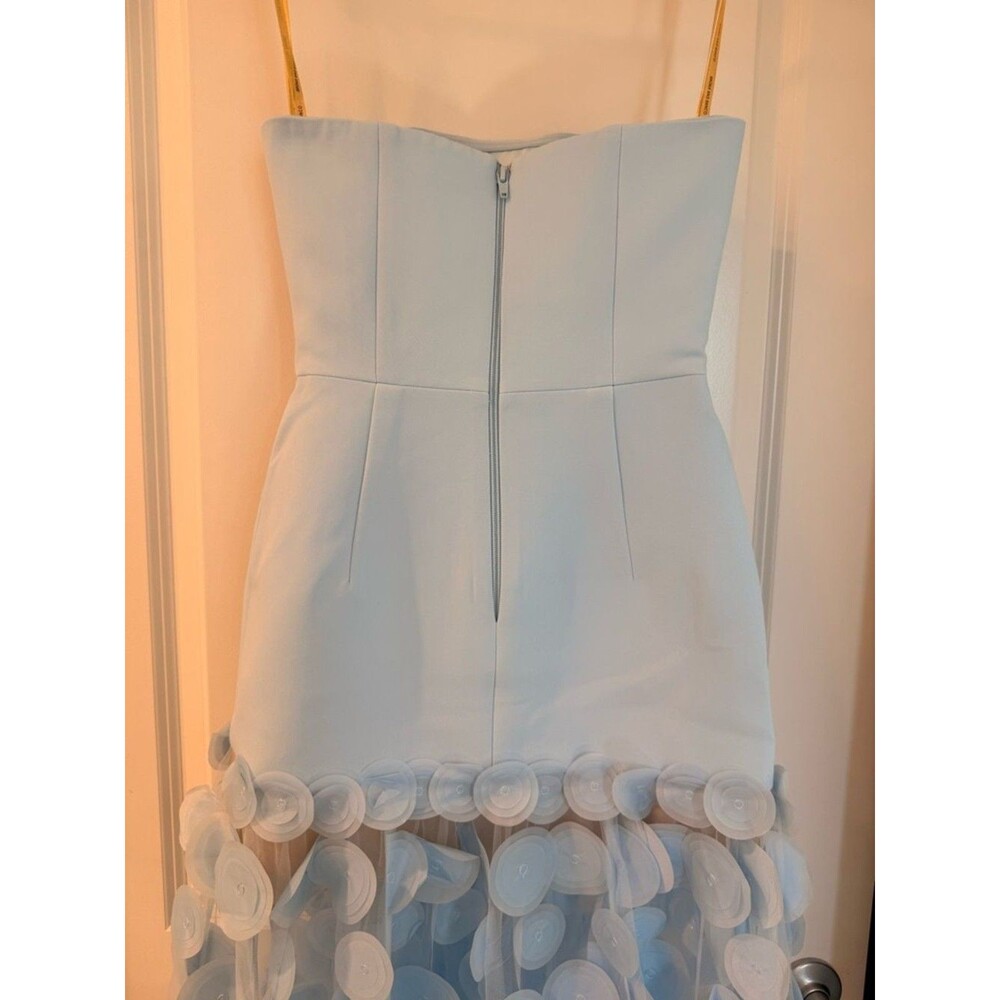 NEW BRONX AND BANCO Harper Strapless Powder Blue Gown with Appliqué, wedding - Picture 12 of 16
